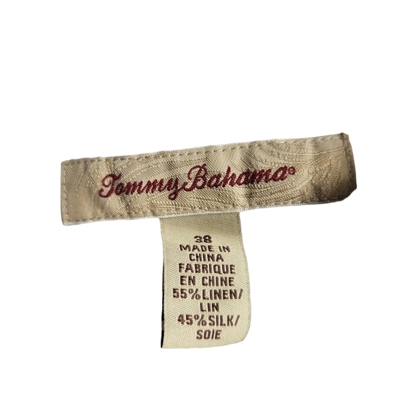 Tommy Bahama men's yellow blue black plaid linen silk blend shorts - Picture 5 of 9